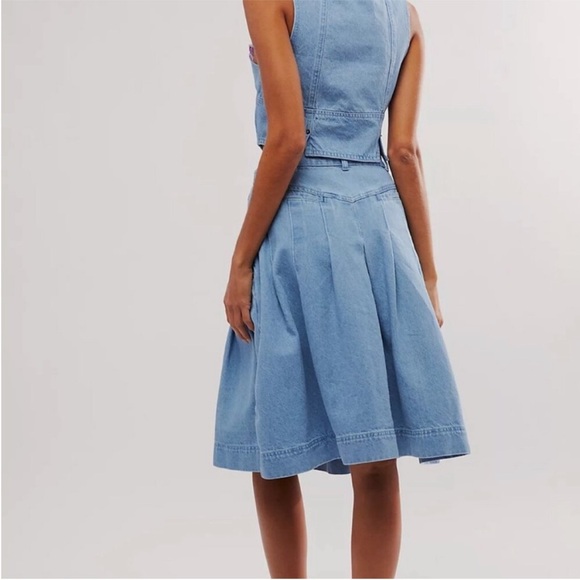 NWOT Free People Scout Denim Set Sz 0 - Picture 12 of 14